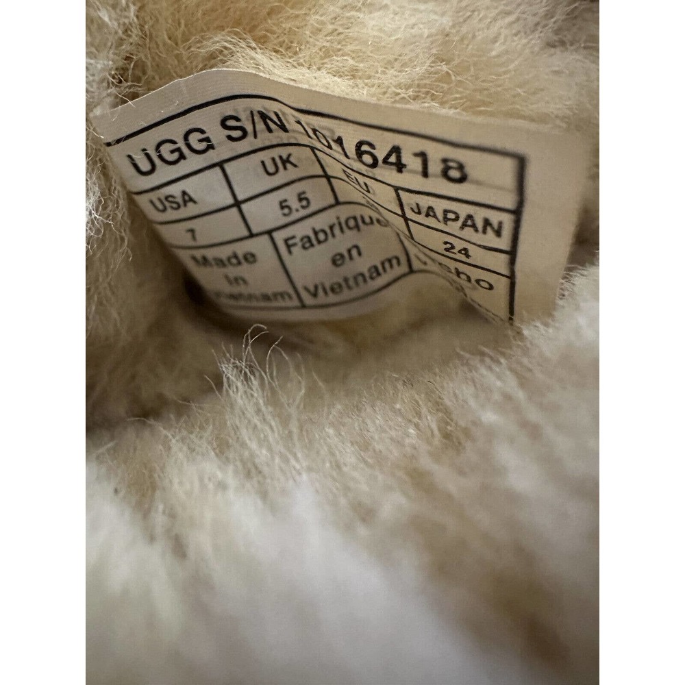 UGG Classic Cuff Short Boot Chestnut Brown Tan Sheepskin Suede Women's Size 7 - Picture 5 of 16